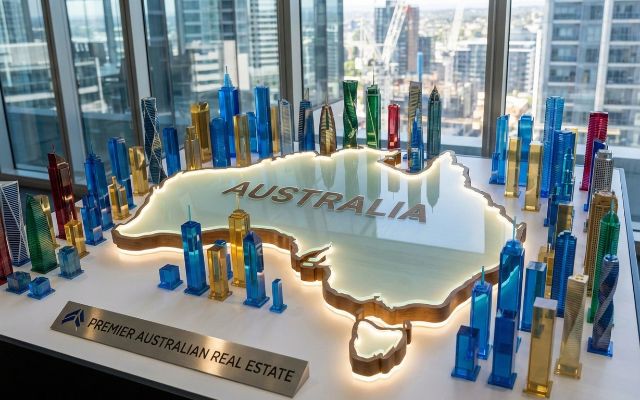 Sydney cityscape and harbour representing Australian property investment